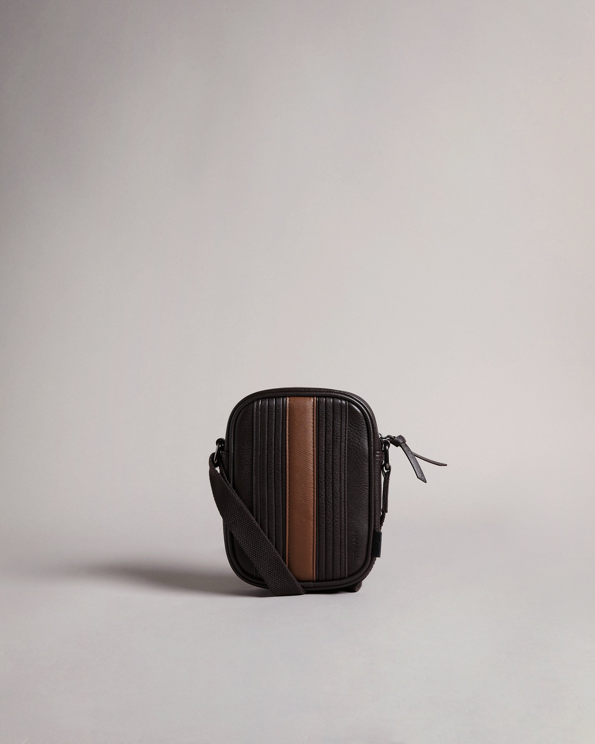 Evver Striped Pu Flight Bag