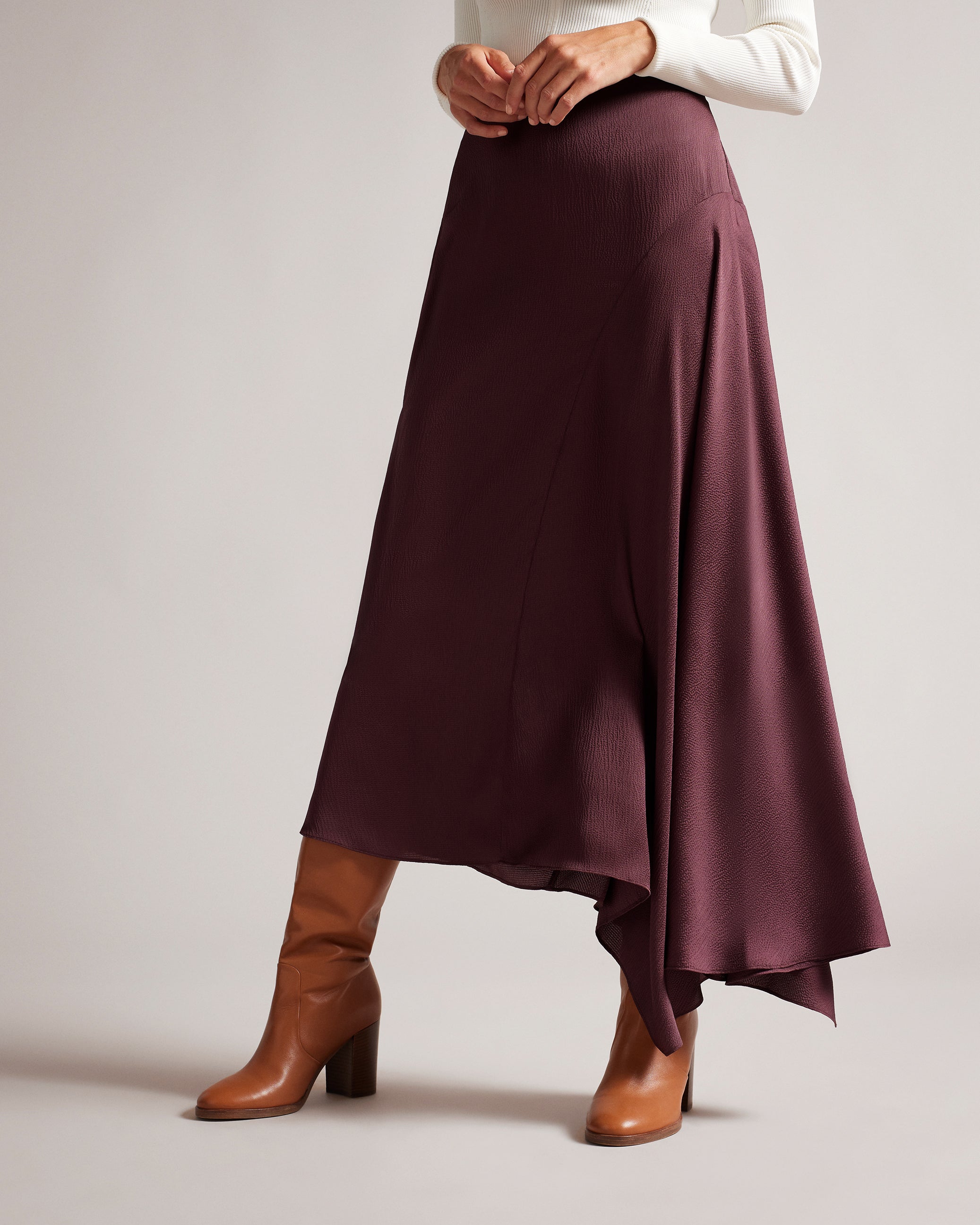 Terra Asymmetric Midaxi Skirt