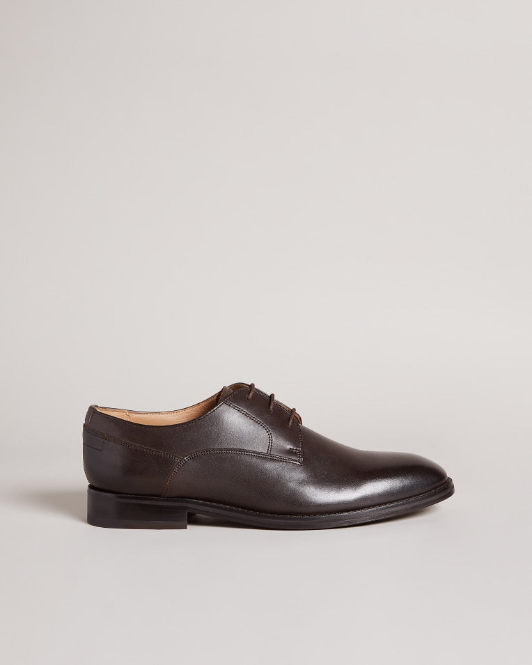 Kampten Formal Leather Derby Shoes Brown