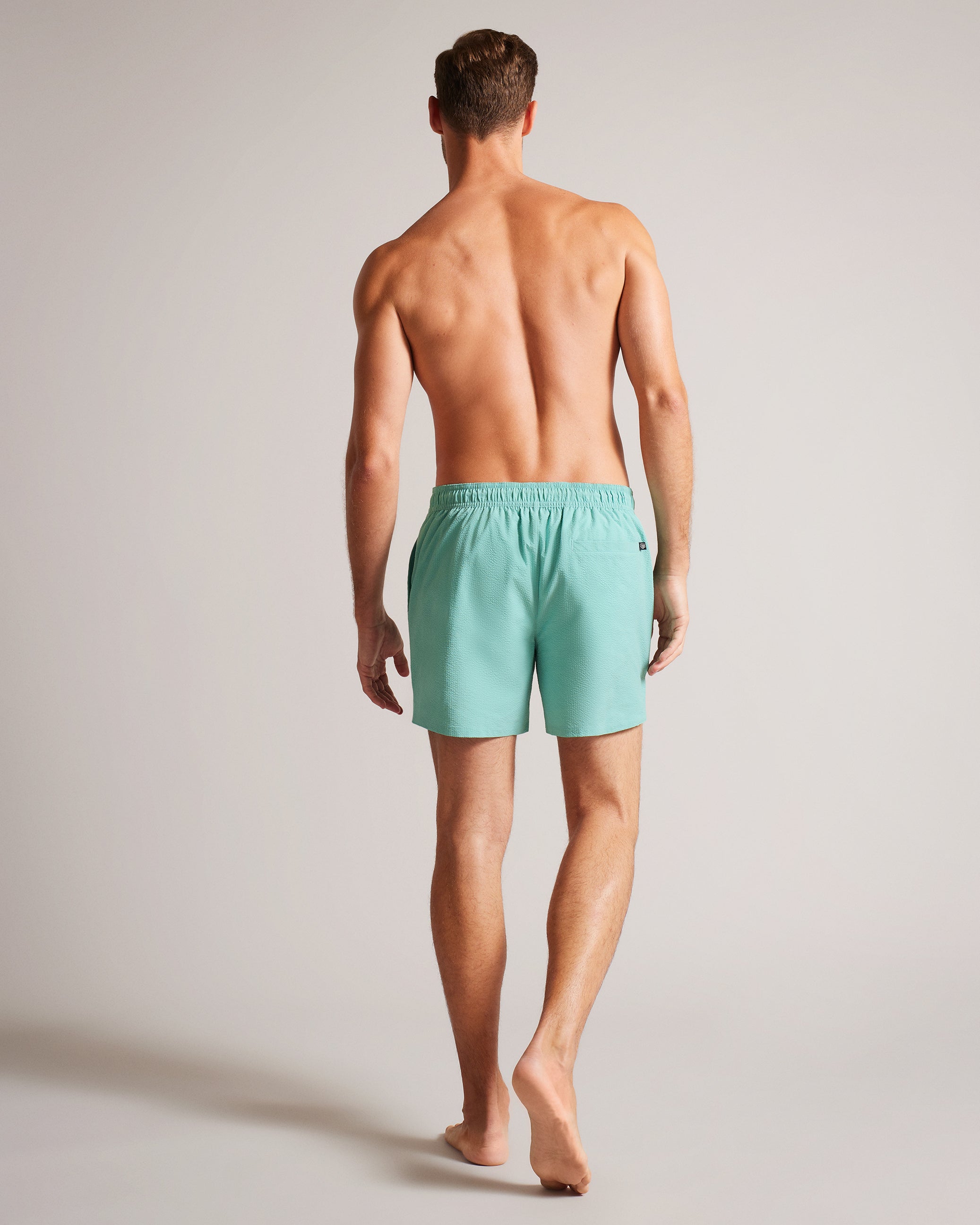Colne Plain Textured Swim Shorts