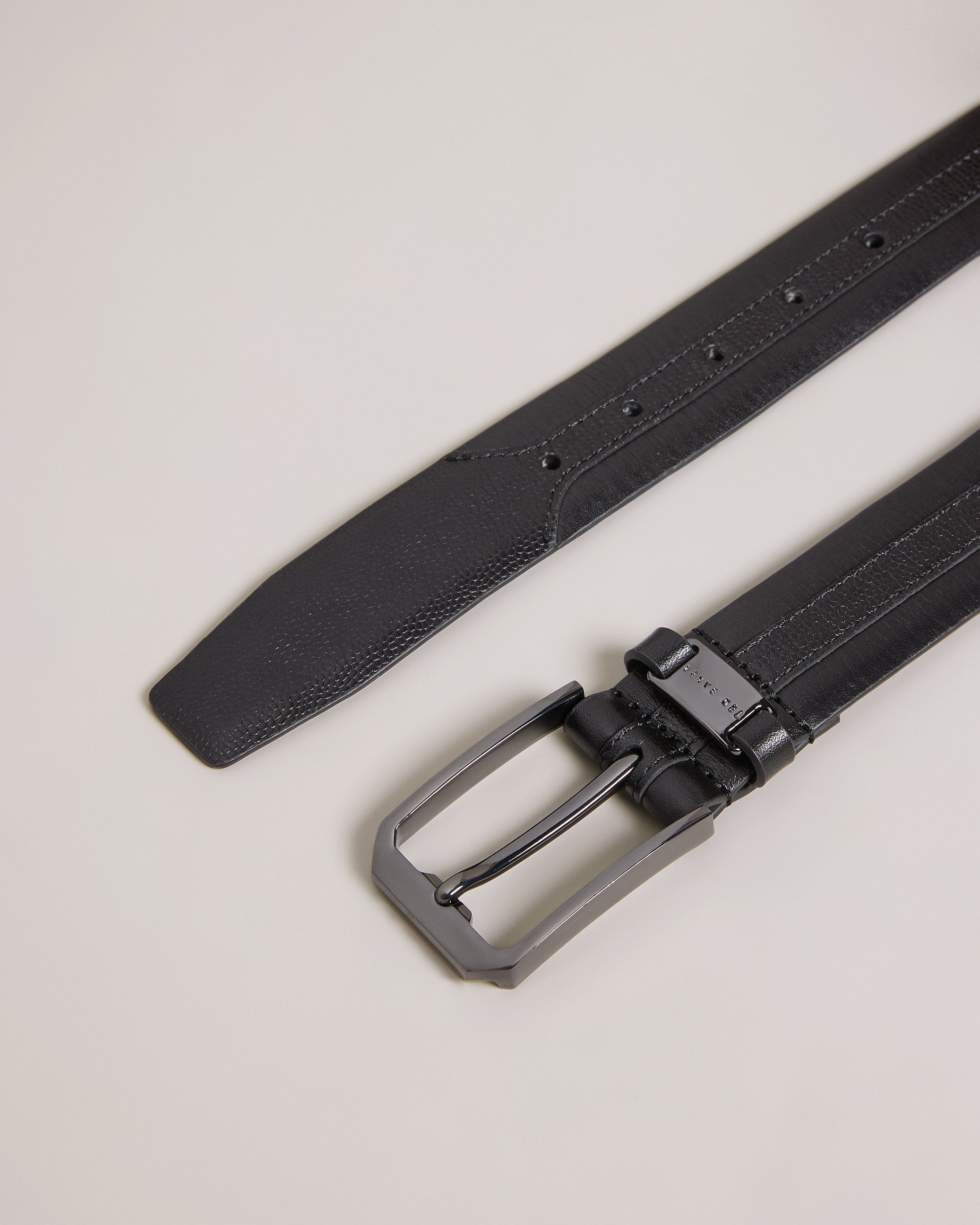 Siymon Mixed Texture Leather Belt