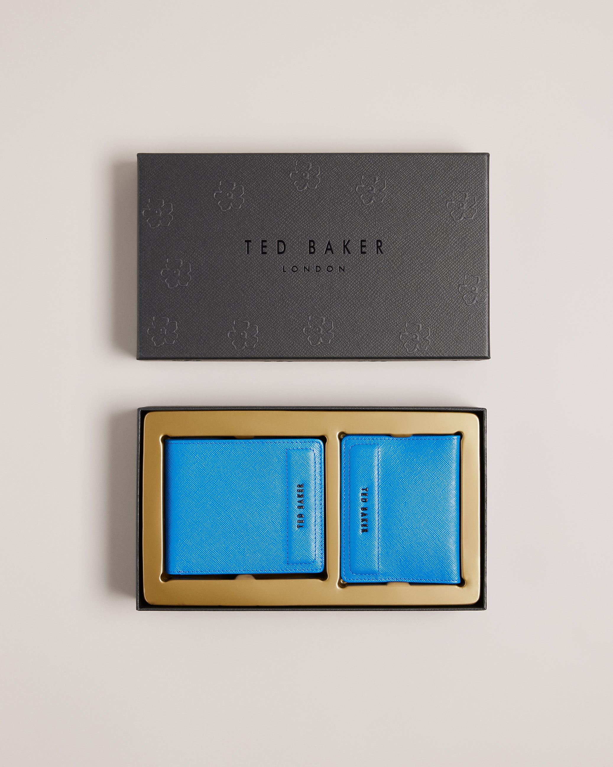 Audar Saffiano Wallet And Cardholder Set