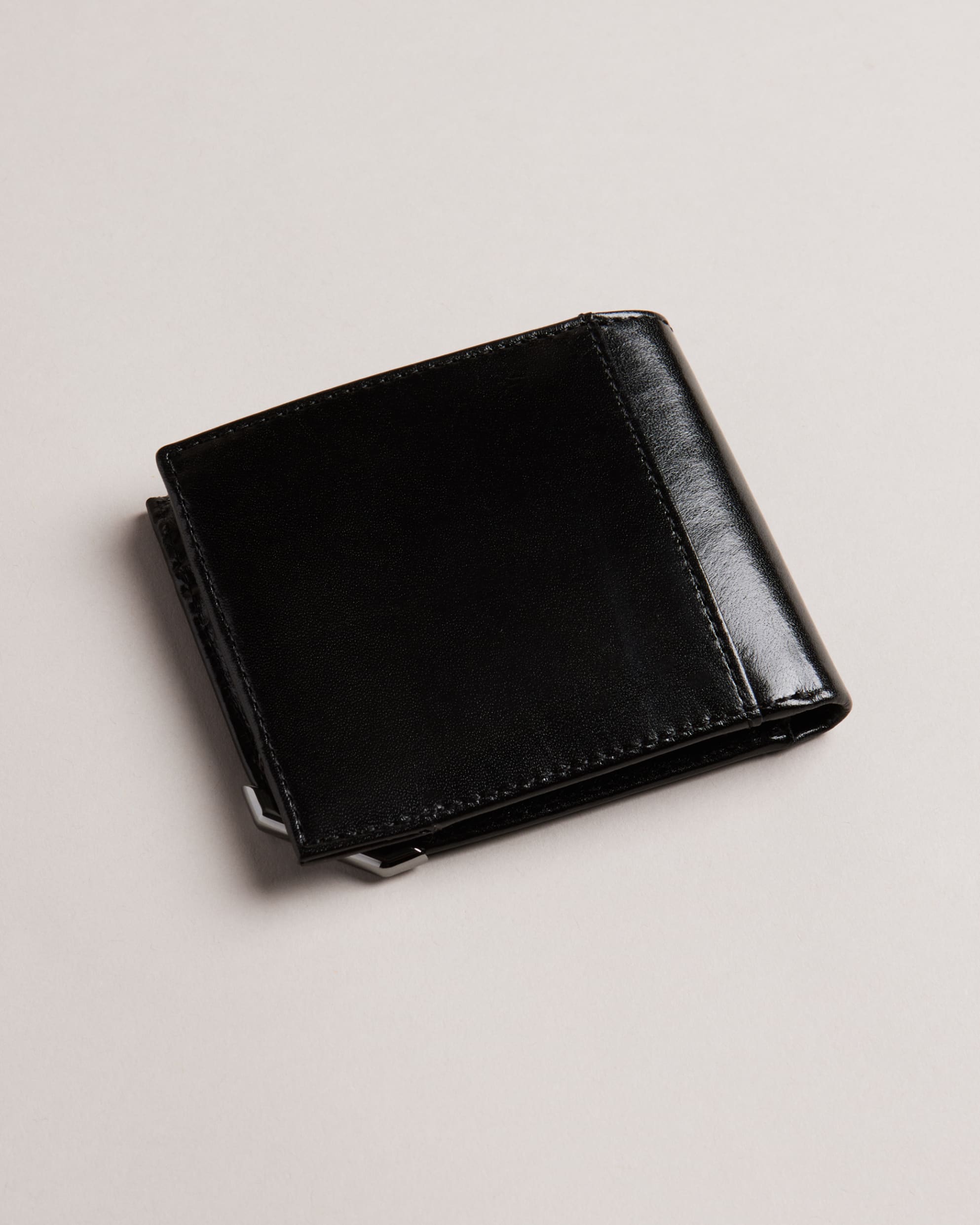 Kornerr Metal Corner Bifold Coin Wallet Black