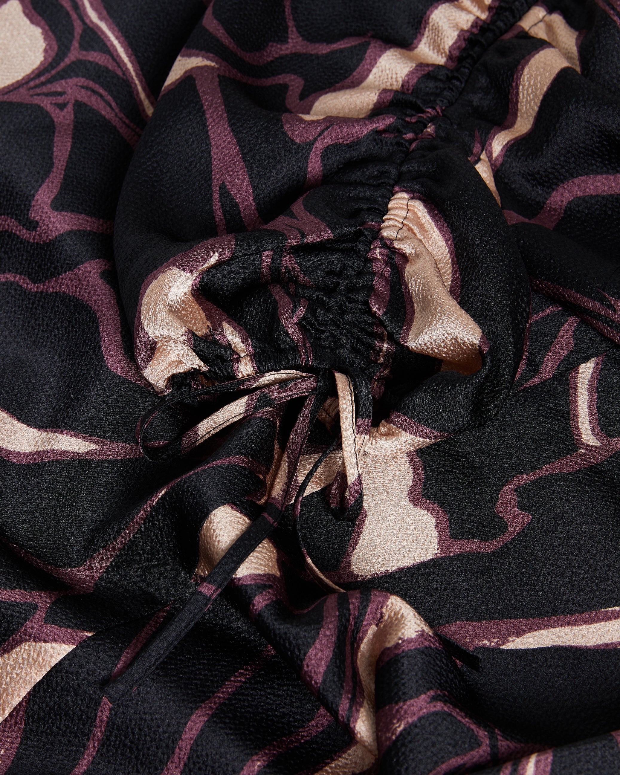 Gilliaa Abstract Print Mini Dress Black