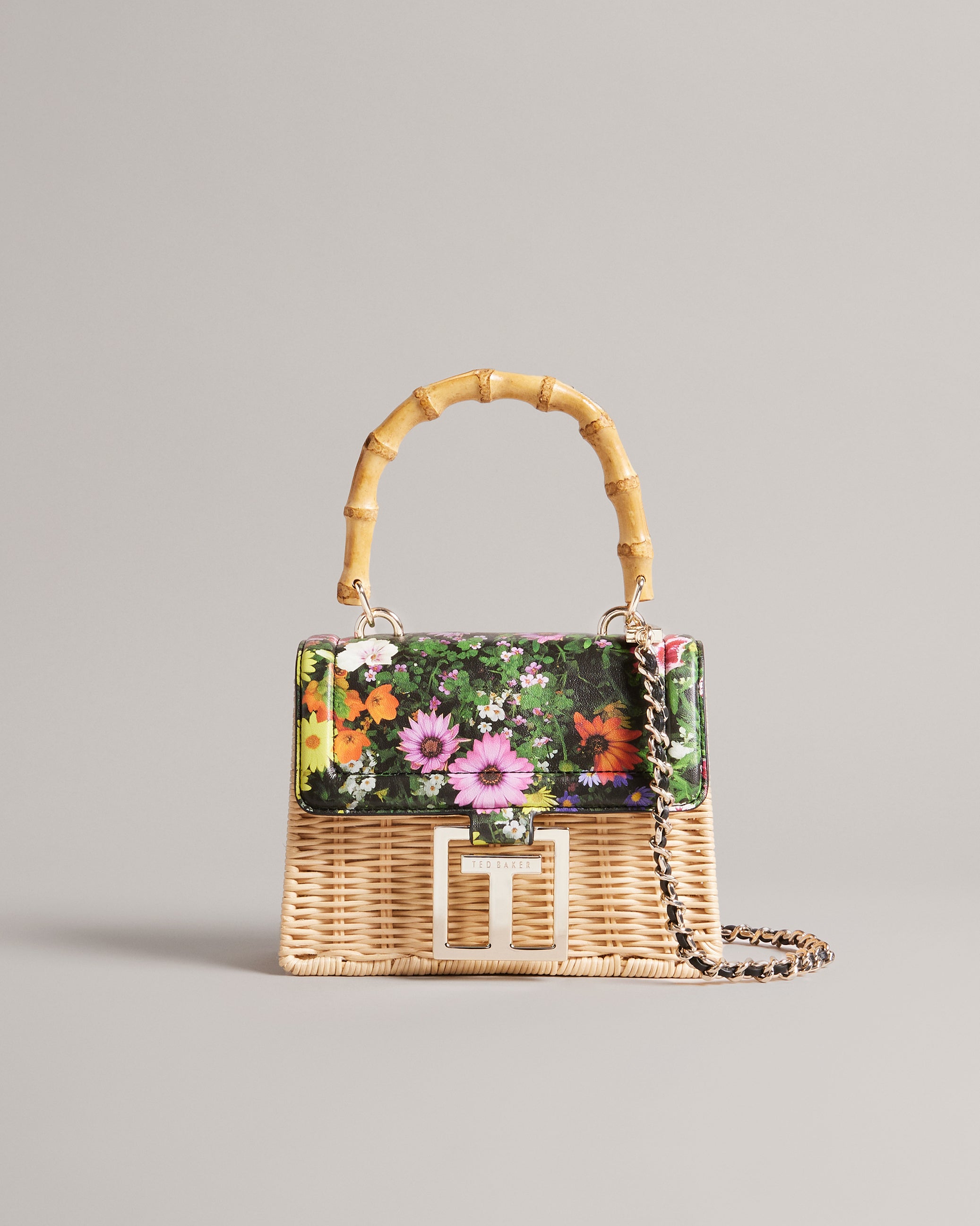 Jaysisa Printed Mini Basket Bag
