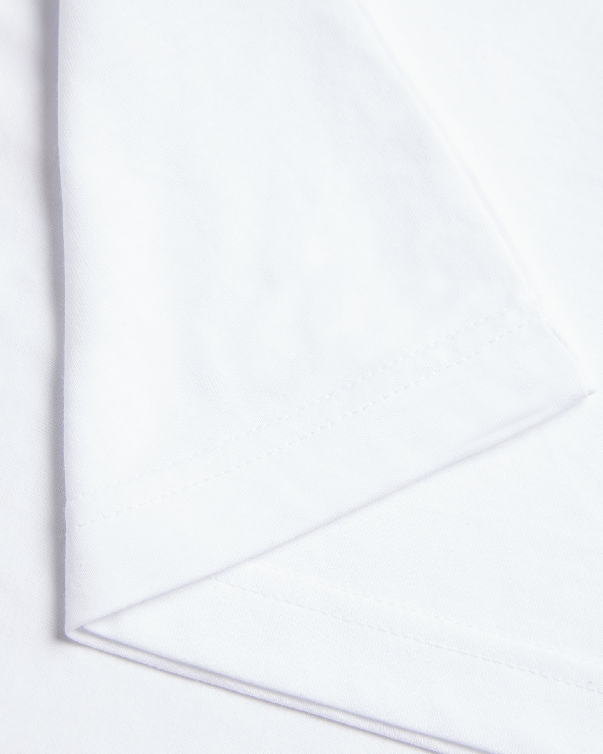 Wilkin Short Sleeve Branded T-Shirt White